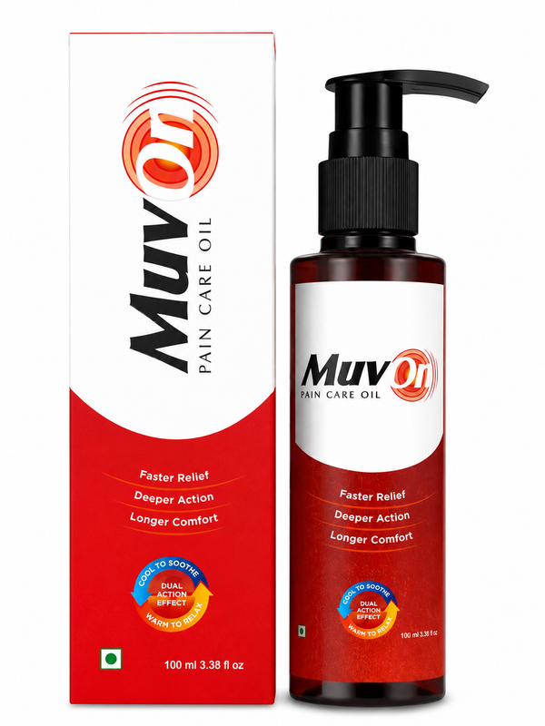 MuvOn PAIN CARE OIL | Medicated Ayurvedic Oil | active care for MUCLES & JOINT PAINS Visible improvement just 3 days |50ML