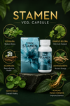 Stamen Veg Capsules | Daily Men's Vitality Supplement | 60 Capsules