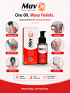 MuvOn PAIN CARE OIL | Medicated Ayurvedic Oil | active care for MUCLES & JOINT PAINS Visible improvement just 3 days |50ML