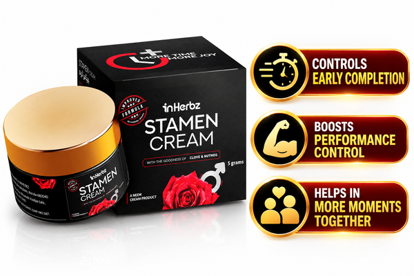 STAMEN Men’s Wellness Combo | Herbal Topical Cream 4g + Xtra Power Capsules 10’s | Energy, Stamina, Vitality & Intimate Wellness Support