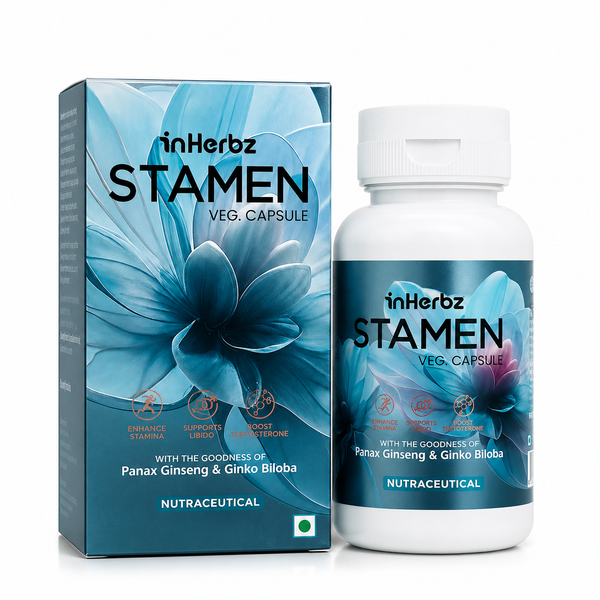 Stamen Veg Capsules | Daily Men's Vitality Supplement | 60 Capsules