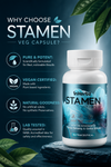Stamen Veg Capsules | Daily Men's Vitality Supplement | 60 Capsules