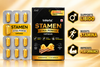 STAMEN Men’s Wellness Combo | Herbal Topical Cream 4g + Xtra Power Capsules 10’s | Energy, Stamina, Vitality & Intimate Wellness Support